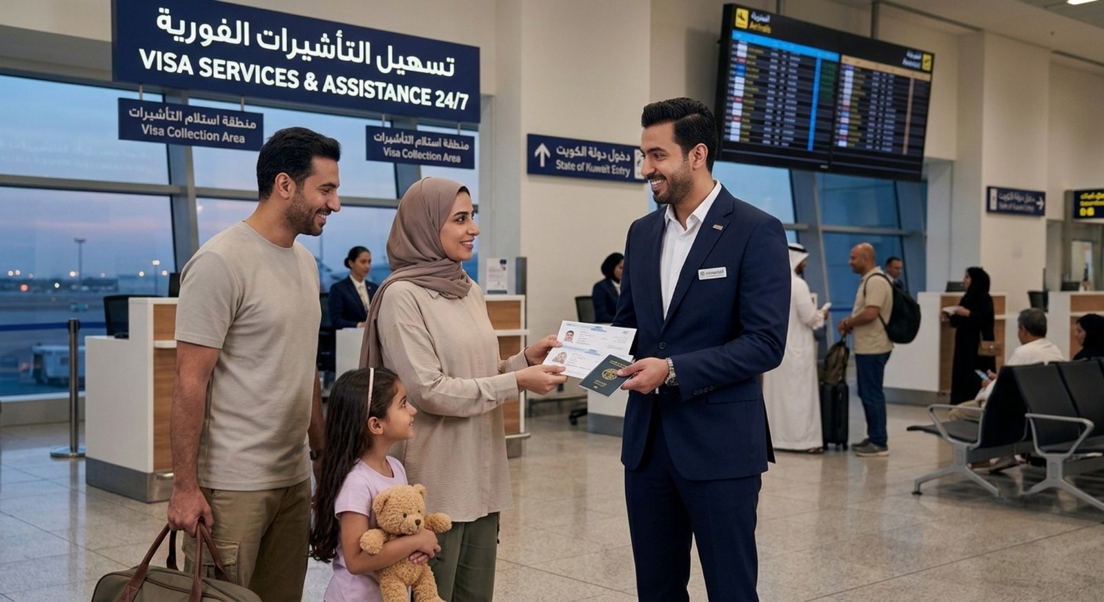 تسهيل المعاملات والتأشيرات في الكويت